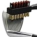 APXXAIBO Dual-Sided Golf Club Cleaning Brush, Nylon & Steel Bristles Short Handle, Multi-Use Cleaner for Golf Grooves, Shoes & Bikes (Orange 2pcs)