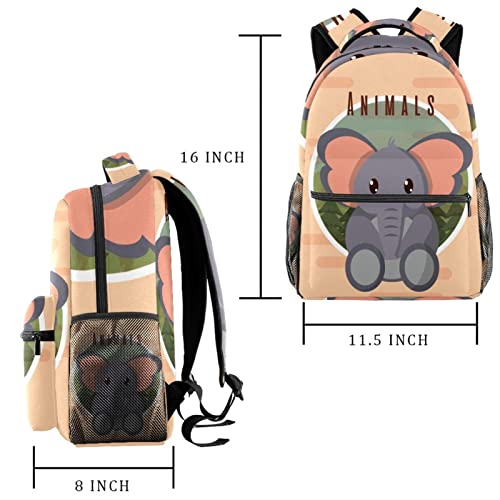 Sacs à bandoulière éléphant mignon unisexe enfants adolescents