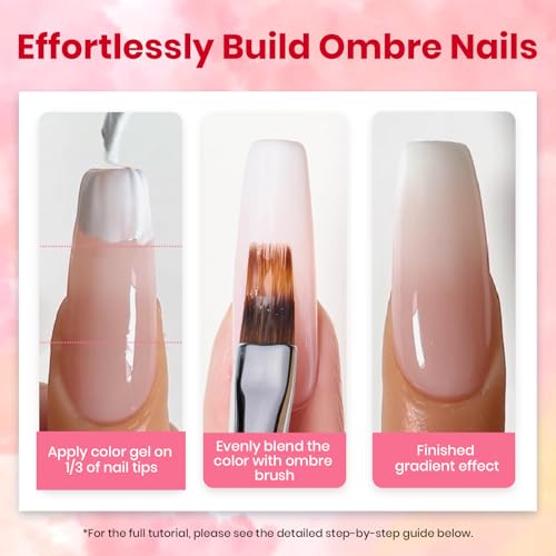 Image of Beetles Nail Art Brush 1Pcs Ombre Gel Nail Art Design Pen Painting Tools Ombre Gradient Fingernail Brush Nails Cleaning Brushes Nails Salon Diy at Home