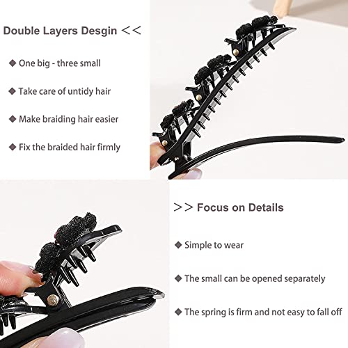 12Pcs Shiny Crystal Stone Braided Hair Clips, Rhinestone Braided Hair Clips, Hair Clips, Women's Hair Clips, Girls Hair Clips, Rhinestone Crystal Hair Clips #TOP4