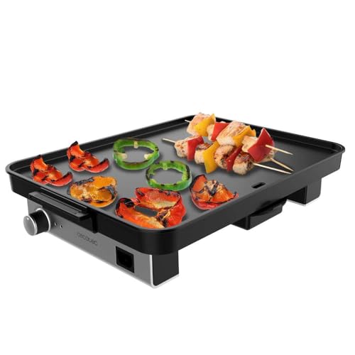Cecotec Plancha de Asar Eléctrica con Piezas Magnéticas Desmontables Magnet 1800. Plancha de Cocina Grill con 1800W, Aluminio Con Revestimiento De Teflón, Antiadherente, Apta Para Lavavajillas