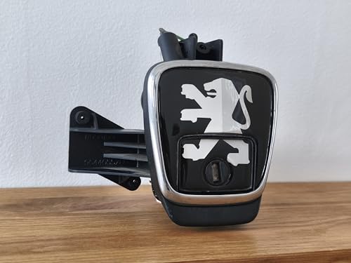 Logo Lion Chrome Adhésif Emblème Badge Sticker Autocollant Compatible avec Coffre Peugeot 406 Berline et 406 Coupé