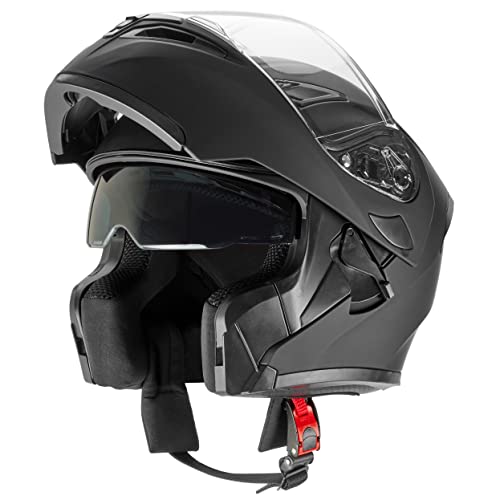 Rapido Boutique Collection Snowmobile Motorcycle Dual Visor Flip Up Modular Full Face Helmet DOT Approved