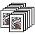 The Display Guys - Black Wooden Square Profile Picture Frame With Mat - Wall Mounting - Tabletop Display - 16" x 20" - Value 12-Pack