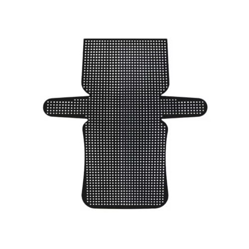 Tela Malha Chenille para Bolsa 53,5 x 50 cm Estrutura para Crochê, Costura Criativa e Artesanato, Preto, 1 Unidade