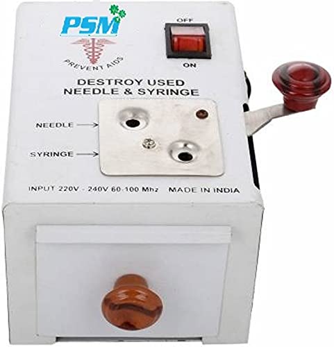 PSM® Needle & Syringe Destroyer Cutter Burner and Clipper Electric Machine For Hospital (B0977KW3L7) Amazon Price History, Amazon Price Tracker