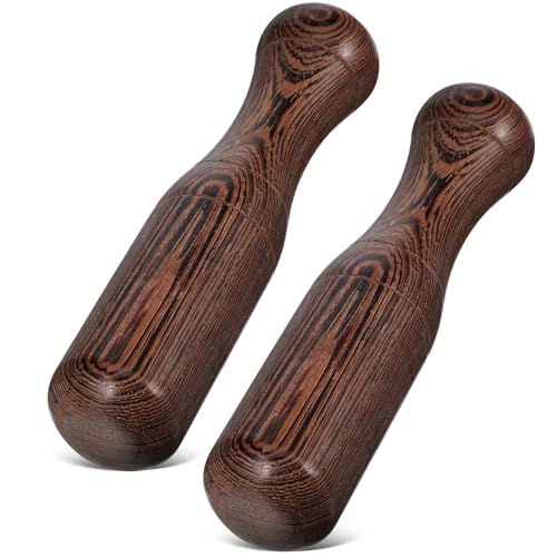 DOITOOL 2 Stück Küchenstößel aus Robustem Hartholz 17cm Mörser Ersatz Stößel für Gewürze Lebensmittel und Kräuter zum Zerkleinern und Stampfen in Küche