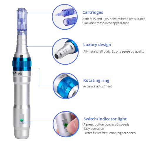 Dr-Pen-Ultima-A6-Professional-Kit-Authentic-Multi-function-Wireless-Electric-Beauty-Pen-Skin-Care-Kit-for-Face-and-Body-12pins-x2-025mm-36pins-x3-025mm-Cartridges