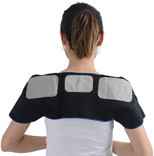 Double Shoulder Brace Thermal Self-Heating Shoulder Support Pain Relief Compression Sleeve Wrap Breathable Neoprene Shoulder Pad Protector Rotator Cuff Brace For Tendonitis Chronic Inflammation #TOP1