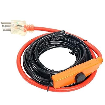 9milelake Cold Weather Pipe and Valve Heating Cable with Built-in Thermostat - 9 Feet