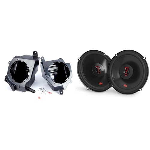 JBL Stage3627FAM Stage3 6-1/2 Two-Way Car Audio Speakers - No Grills Grills - w/Speaker Pods -Compatible with Wrangler JL 2018-UP Gladiator 2020-UP