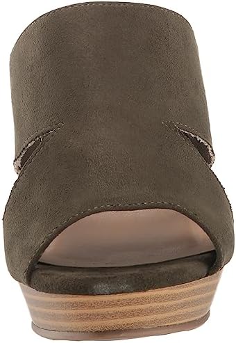 City Chic Plus Size REMY Mule in Khaki, Size 8 | Image 1