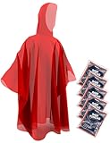Hagon PRO Disposable Rain Ponchos for Adults (5 Pack)