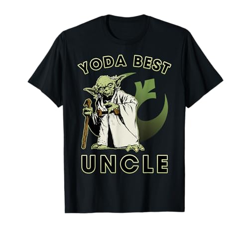 Image of Star Wars Yoda Best Uncle Rebel Logo T-Shirt