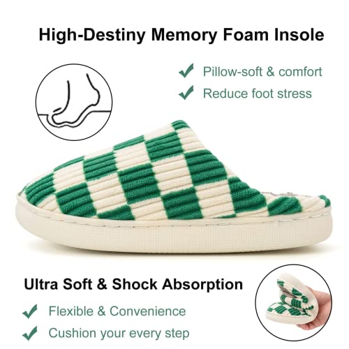 Image of Guyarns House Slippers for Women & Men - Fuzzy, Casual Indoor /Outdoor Shoes with Memory Foam & Faux Fur Lining