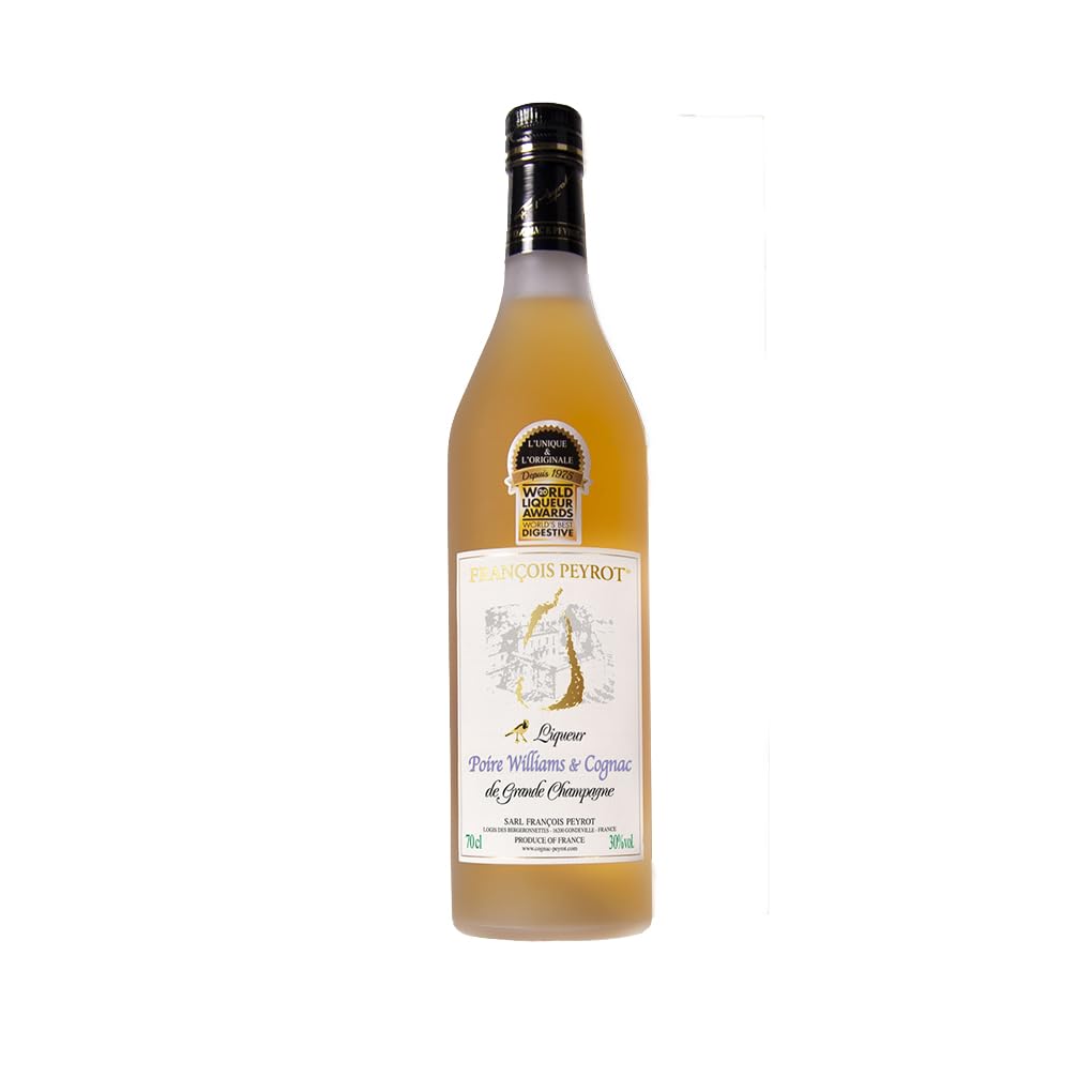 FRANCOIS PEYROT Liqueur Poire & Cognac - Versione senza astuccio, 700ml