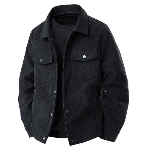 Veste polaire homme noire douce et polyvalente mi-saison taille 4XL