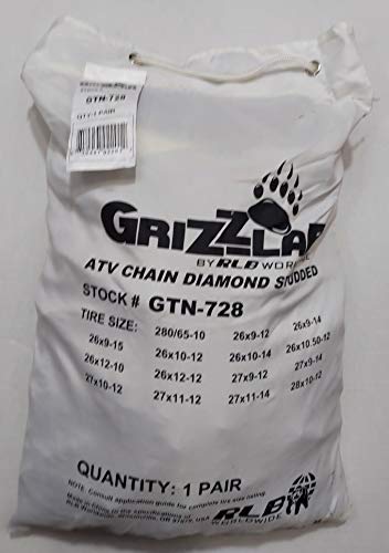 Grizzlar Diamond Studded ATV Tire Chains