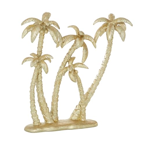 Deco 79 Polyresin Tree Decorative Sculpture Palm Home Decor Statue, Accent Figurine 15' x 5' x...