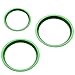 for Subaru AC Climate Control Knob Outer Ring Covers Volume Control Switch Trim for 2019-2024 Subaru Forester, Crosstrek 2018-2023 Impreza 2017-2023 Interior Conditioning Accessories (Green 3 Pcs)
