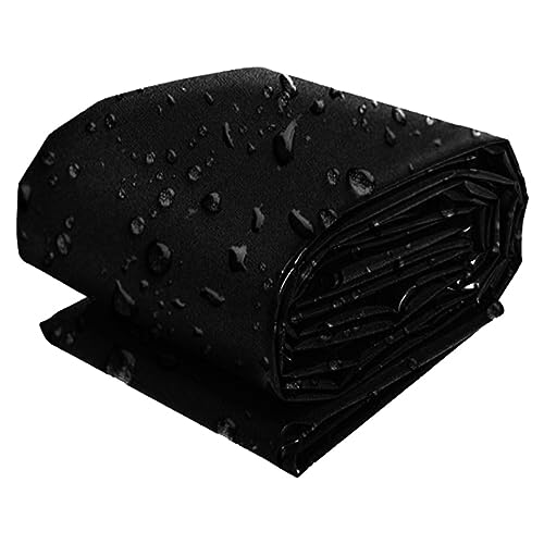 Bâche pour bassin 3x3m en PEHD noir membrane élastique de 8 mil