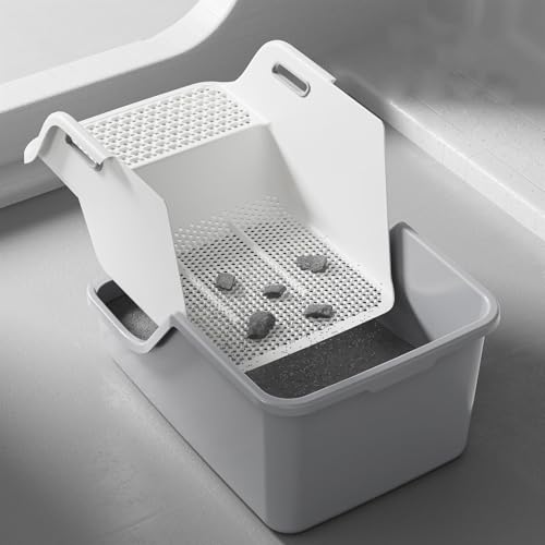 Caja de arena para gato extra grande y antiadherente miniatura 6