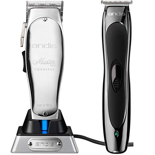 Andis Cordless Lithium Ion Master Clipper #12470 & Andis Slimline Ion Pro Lithium Trimmer