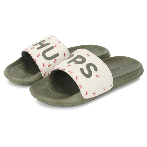 Image of CHUPPS ANTS Men Premium Comfort Sliders Everyday Casual Daily Wear Lightweight Cushioned EVA Footbed Anti Slip Sole Design Graphic Print Footwear