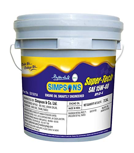 Image of SIMPSONS Super-TECH Engine Oil API CF-4 SAE 15W40-7.5L