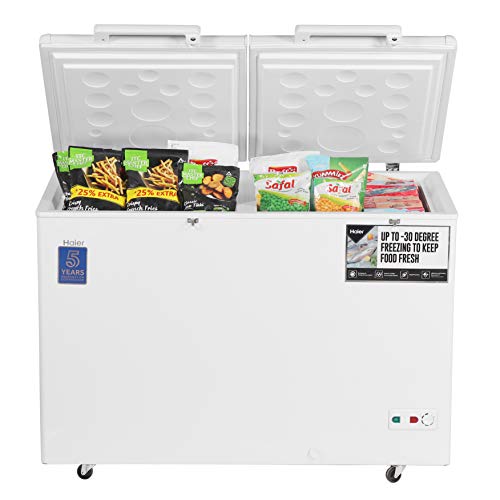 Image of Haier - Double Door Hard Top HCC 400HC, 379 liters, Convertible,White