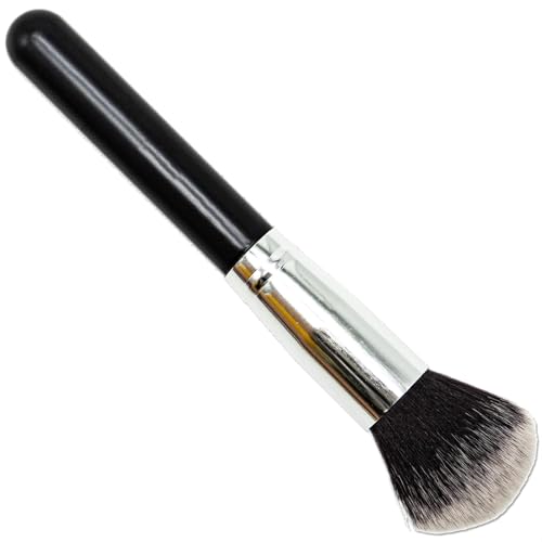 Brocha de maquillaje para base, batidora de cepillo Kabuki con tapa plana, perfecta para crema, líquido, corrector y maquillaje en polvo?