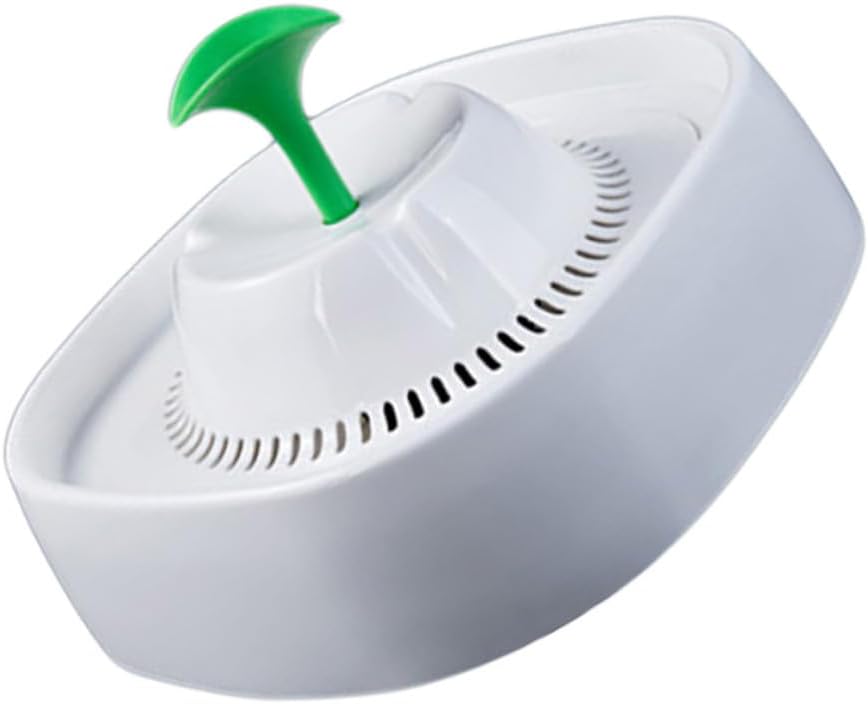 GANAZONO Automatic Cat Water Fountain Smart Pet Water Dispenser White Circulating Waterer Compact Design
