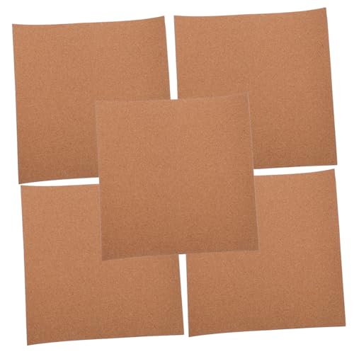 YOSADIER 5 Piezas tablero de mensajes de corcho pequeños tableros de corcho para paredes corteza de corcho azulejos de corcho azulejos de tablero de corcho tablero autoadhesivo tapete Brown