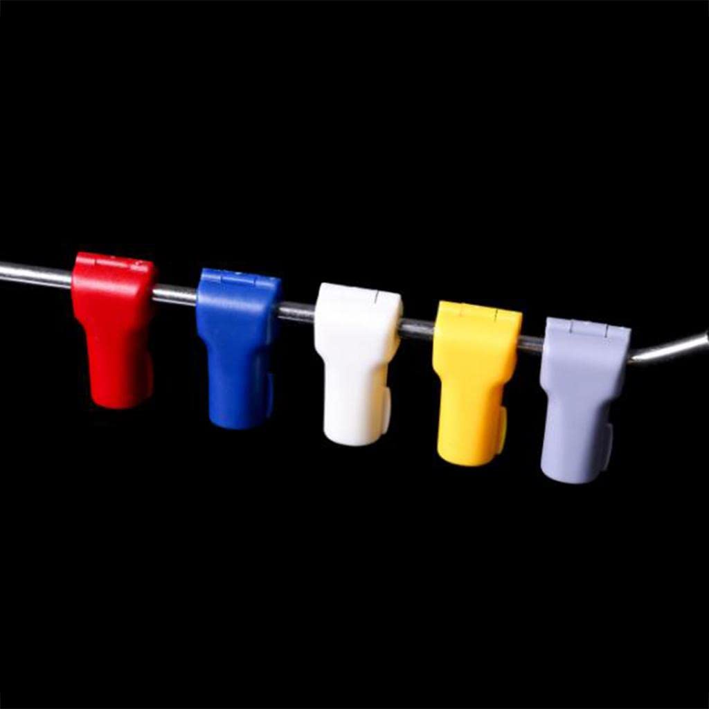 100 Pezzi Blocco di Fermo Antifurto Lucchetto per Gancio Serratura per Espositori di Chiusura Efficace Adatto per Pannelli E, Nero, 5 mm