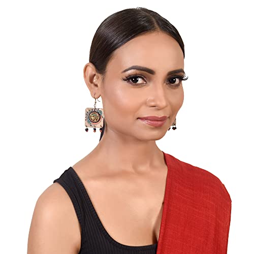 Image of Handcrafted Tribal Wooden Earrings Collection for Women - Butterfly, Princess & Modern Geometric Statement Designs