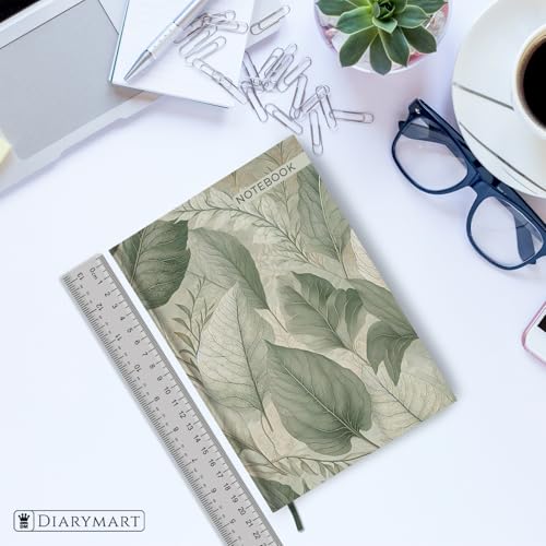 Image of Hard Bound Notebook for Girls & Women | A5 Ruled Journal | 192 Pages | 80 GSM Premium Paper | Designer Laminated Cover | Ribbon Bookmark | Notebook for School, College, Office, Journaling & Note Taking (DM4010)