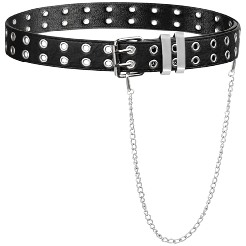 Zibuyu Punk Belt for Women Jeans y2k accessories aesthetic black belts y2k
