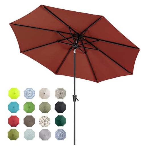 Best patio umbrellas southwest Tempera 11FT Outdoor Market Umbrella