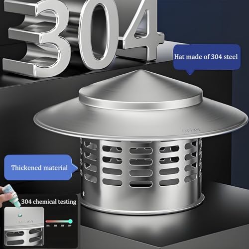 Chapeau de ventilation en acier inoxydable 304 supérieur