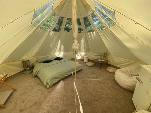 Carpa Campamento 4 Estaciones Yurt 3 Personas Beige miniatura 3