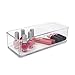 Isaac Jacobs Clear Acrylic Rectangular Stackable Storage Organizer, (9