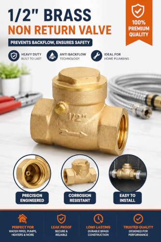 Image of AMAZOR Non Return Valve 1 /2 inch, Brass