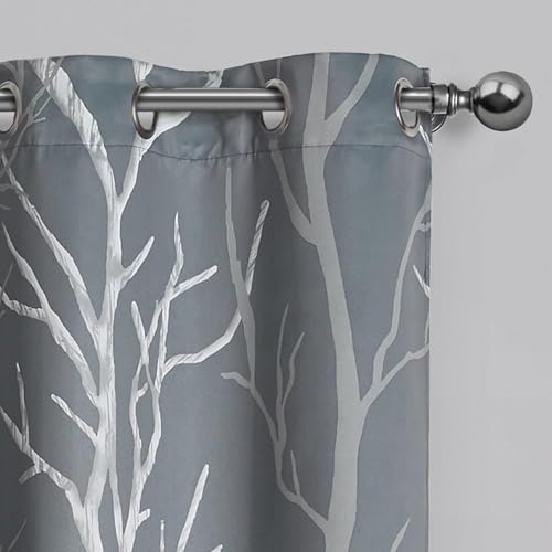 VCNY Home King Grey Blackout Curtains 40" x 63"