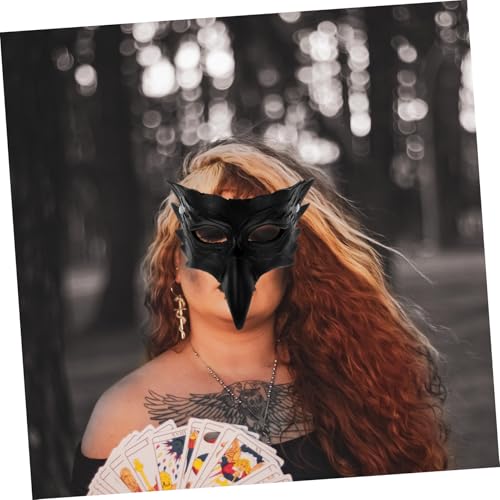 Masque de Carnaval PU Souple Set de 4 Accessoires de Fête Durables
