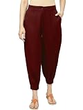 Baumwolle Payjama Indische Damen Stylist Hose Knöchellang, kastanienbraun, 58