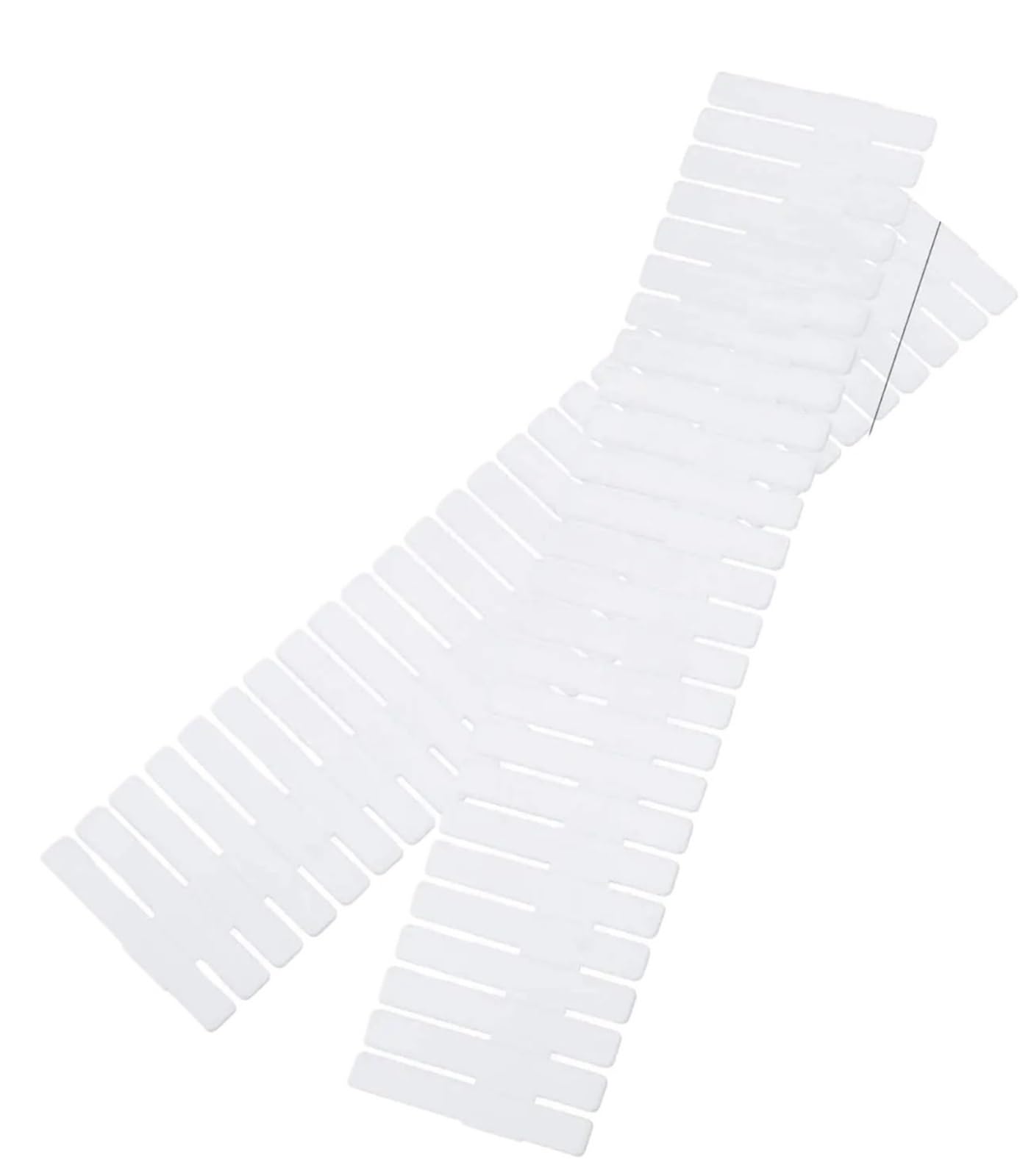 Separateur Tiroirs Séparateurs de tiroirs réglables, 20 pièces, for chaussettes, sous-vêtements, maquillage, cuisine, commode chambre à coucher en blanc