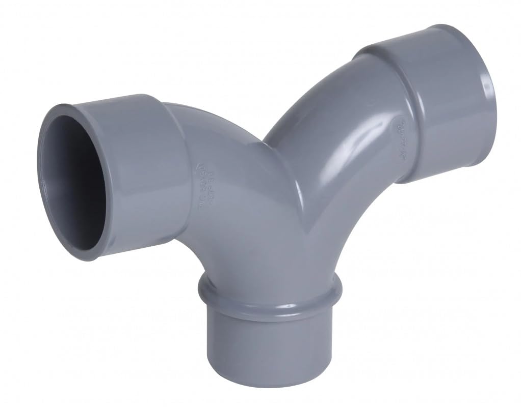 Coude double NICOLL mâle femelle 87°30 parallèle - Ø 32mm - OF8