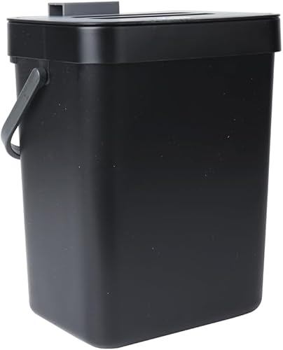 Miniatura 8 de VIGIND Cubo de basura pequeño colgante con tapa debajo del fregadero para cocina cesta de residuos de plástico de 5 l13 galones contenedor de basura