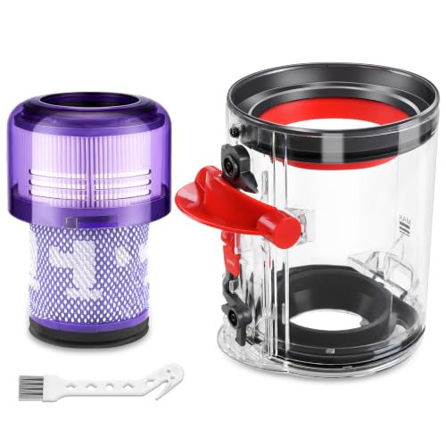 Image of Lemige V12 Slim Vacuum Filter & Dust Bin Canister for Dyson V12 SV30 SV46