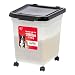 IRIS 32.5 Quart Airtight Pet Food Container, Black